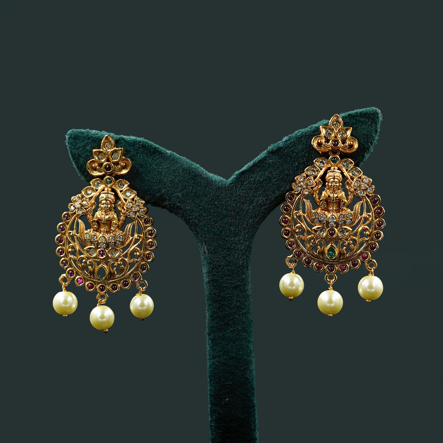 Majestic Lakshmi & Elephant Heritage Necklace Set (SJ16N)