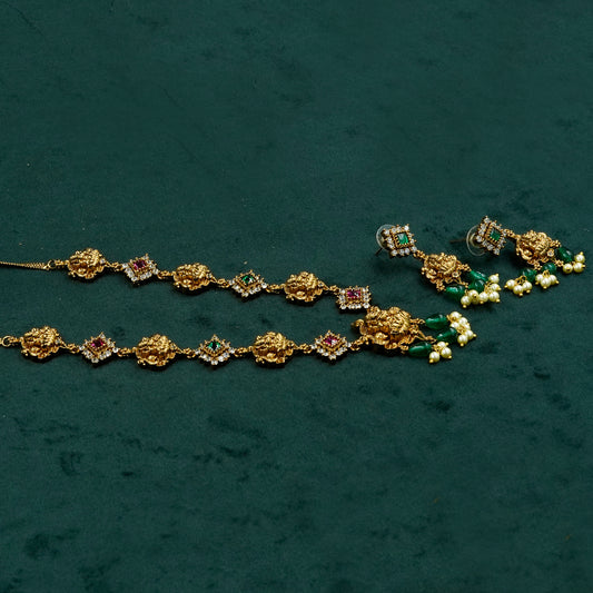 Shivangi Lakshmi Nakshi Necklace Set (SJ34N)
