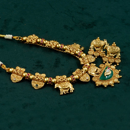 Regal Lakshmi Heritage Necklace Set (SJ25N)
