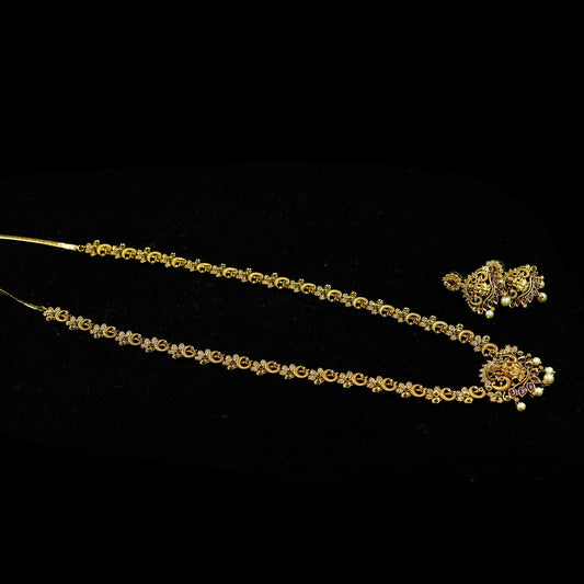 Antique Lakshmi Coin Necklace Set (SJ22N)