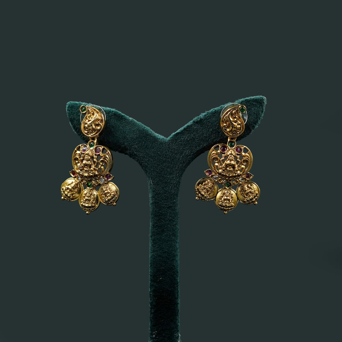 Antique Lakshmi Coin Necklace Set (SJ32N)