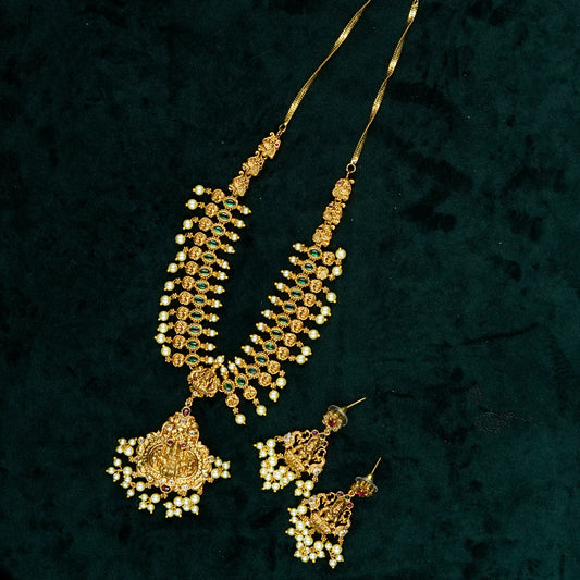 Divine Lakshmi Pearl Choker Set (SJ20N)