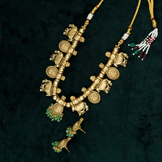Gajavalli Antique Necklace Set (SJ29N)