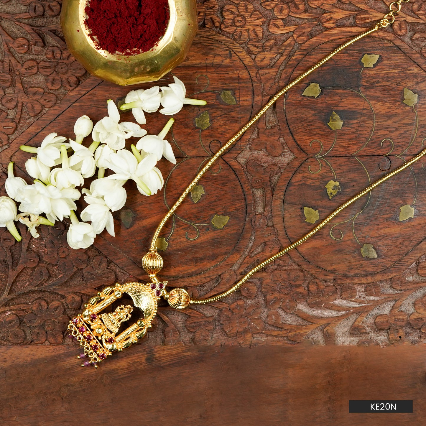 Lakshmi Kasu Temple Pendant Necklace (KE20N)