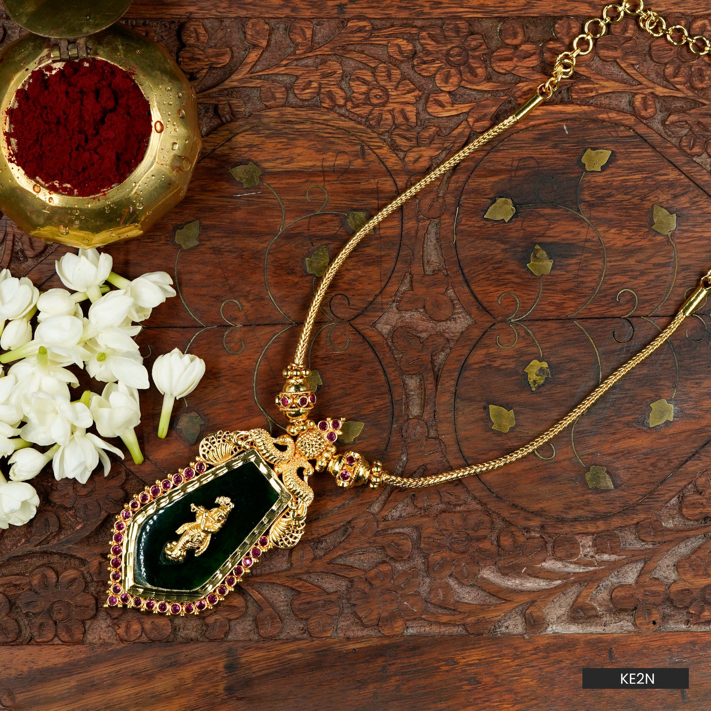 Divine Krishna Palakka Necklace (KE2N)