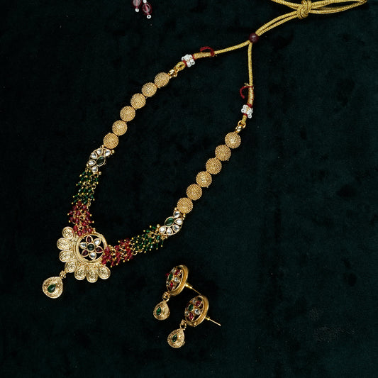 Ishwari Traditional Kundan Necklace Set (KJ4N)