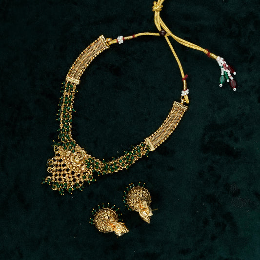 Padmavathi Antique Lakshmi Necklace Set (PD13N1)