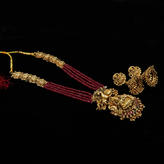Padmavathi Antique Lakshmi Haaram Set (PD14N)