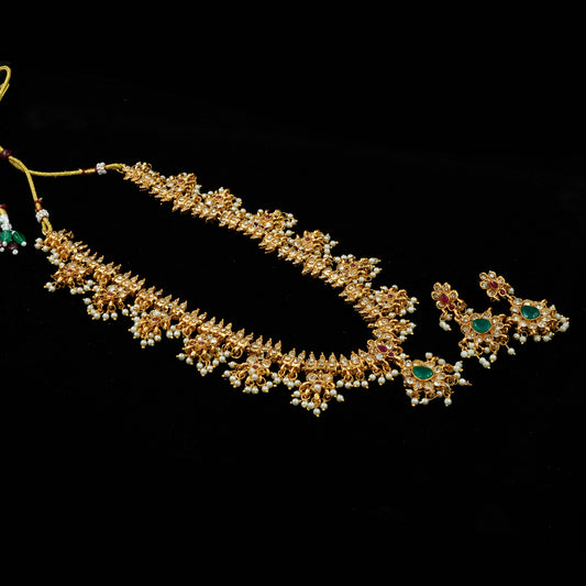 Rajeshwari Antique Lakshmi Necklace Set (PD8N)