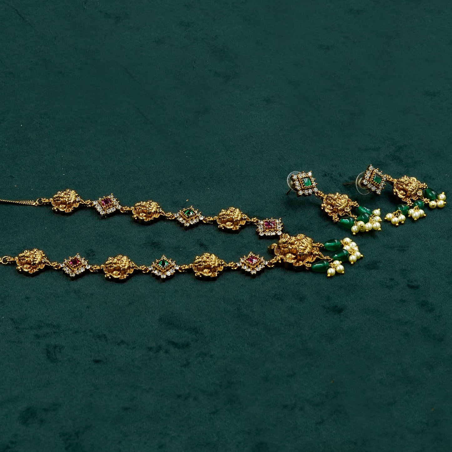 Shivangi Lakshmi Nakshi Necklace Set (SJ34N)