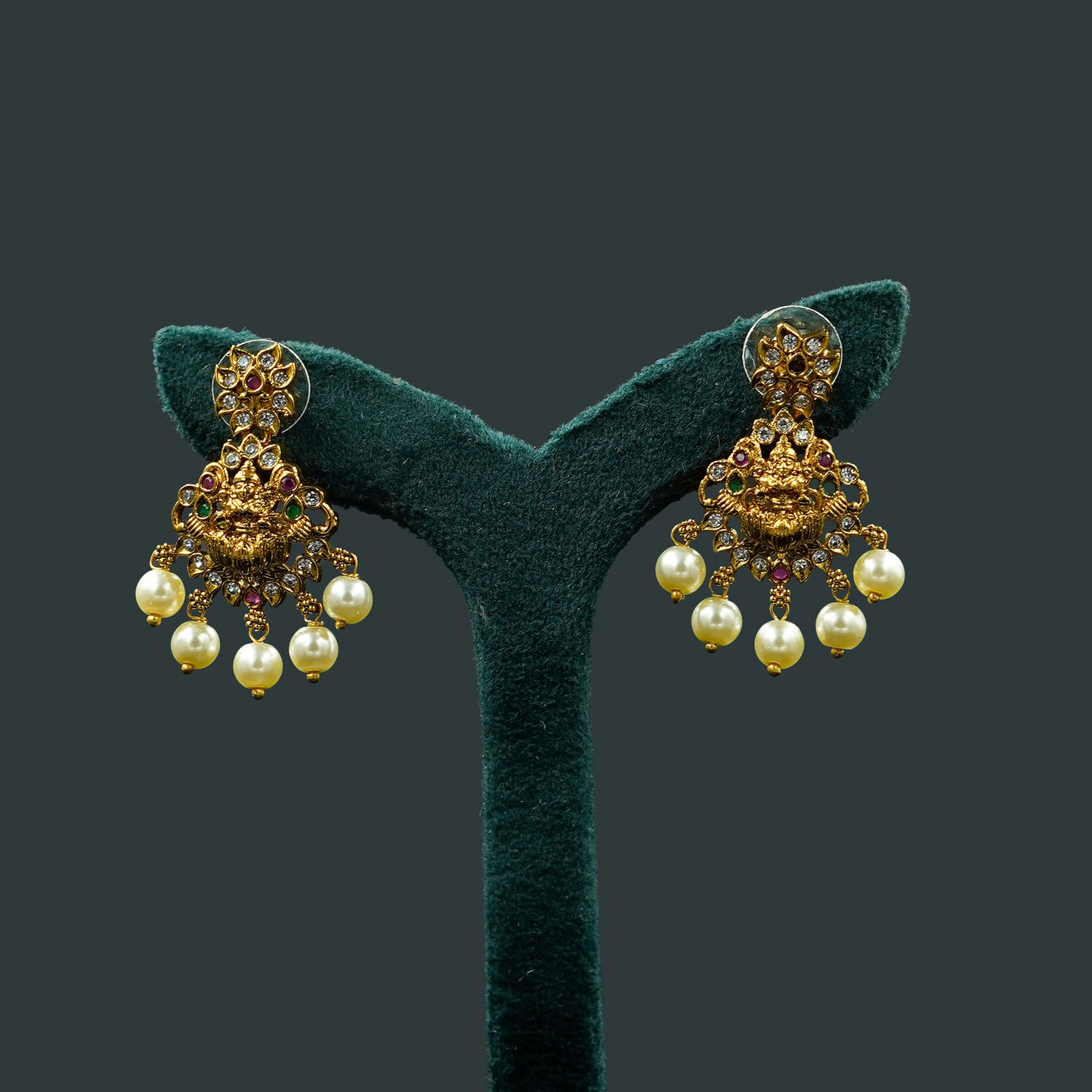 Antique Jhumka Pendant Necklace Set (SJ23N)