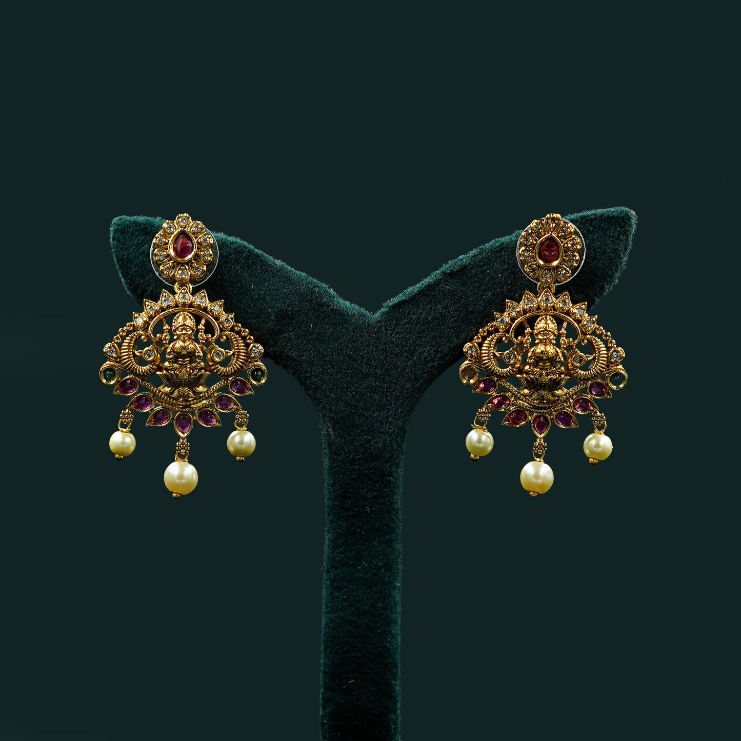 Antique Lakshmi Coin Necklace Set (SJ22N)