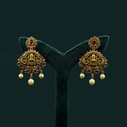 Antique Lakshmi Coin Necklace Set (SJ22N)