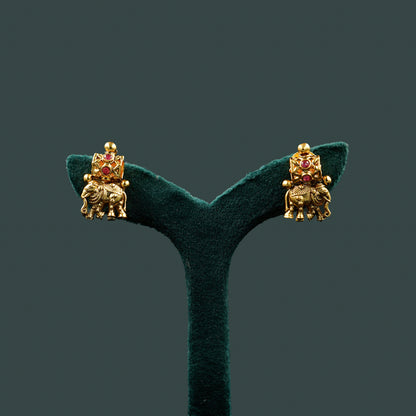 Regal Elephant Motif Choker Set (SJ18N)