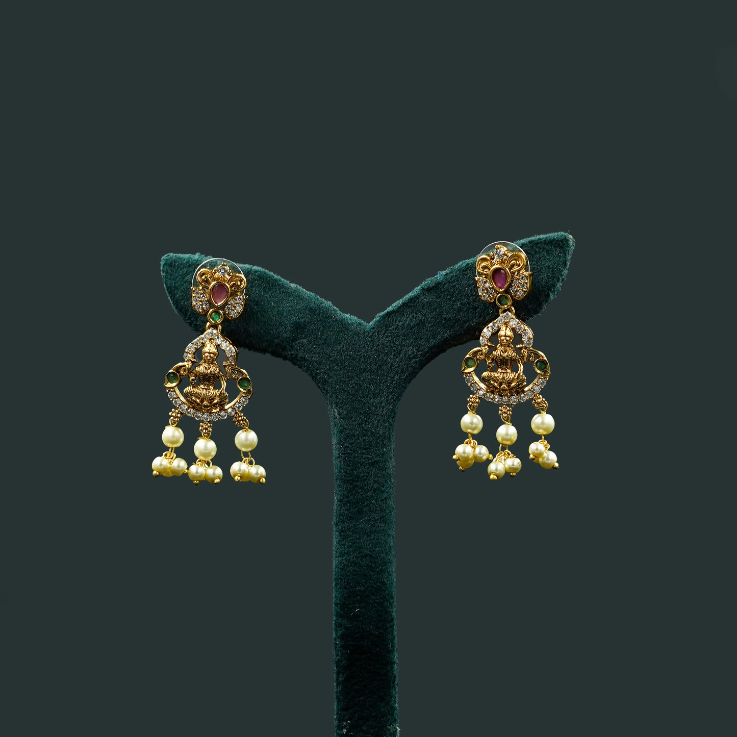 Antique Temple Choker Necklace Set (SJ26N)