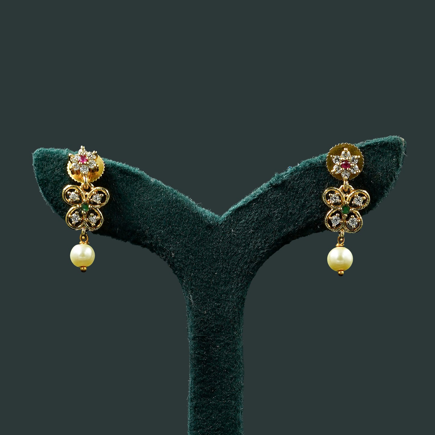 AD Stone Butterfly Neckpiece Set (ME21N)