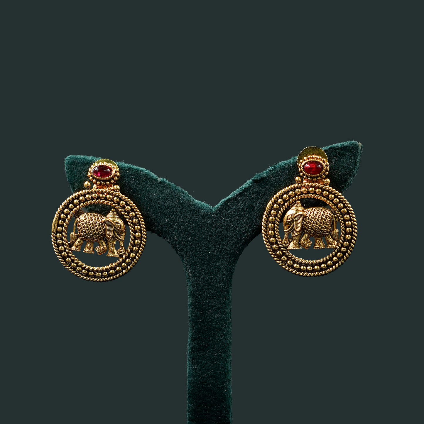 Multi Elephant Pendant Short Neckpiece Set (ME27N)