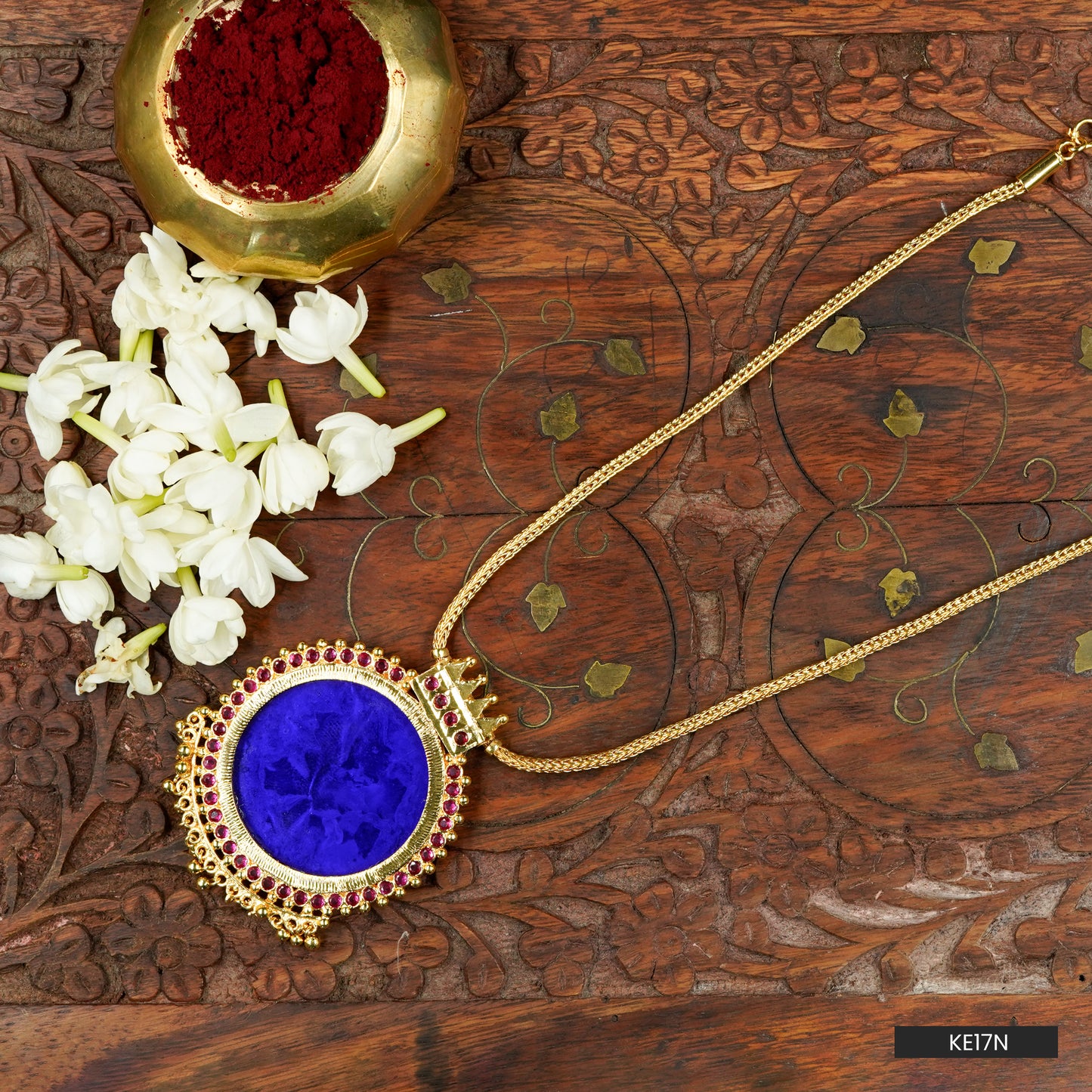 Rajeshwari Kemp Maala - Blue (KE17N)