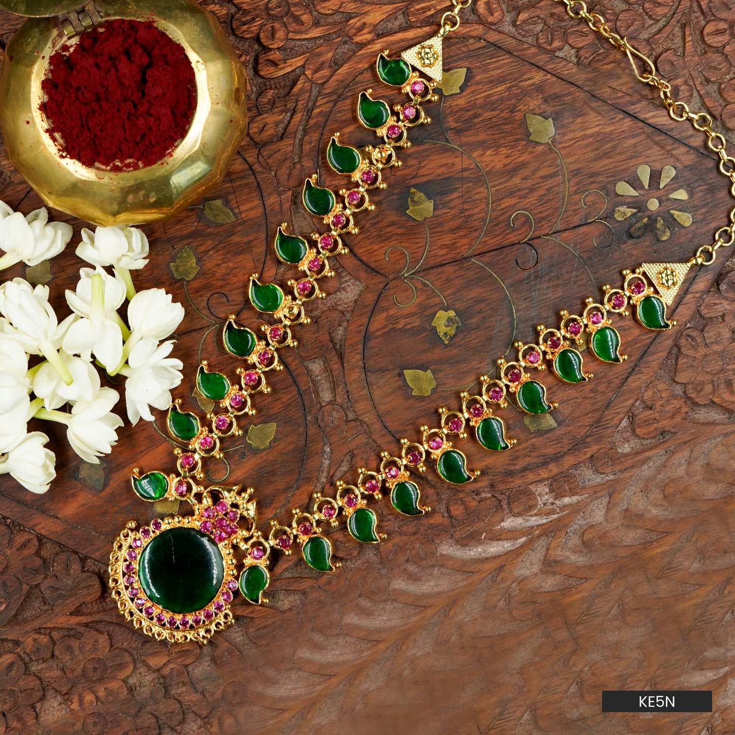 Double Line Palakka Lakshmi Mala (KE5N)