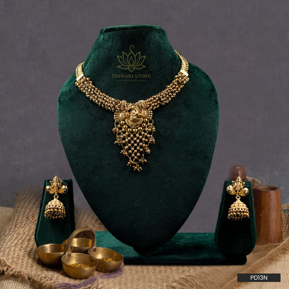 Padmavathi Gaja Lakshmi Necklace Set (PD13N)