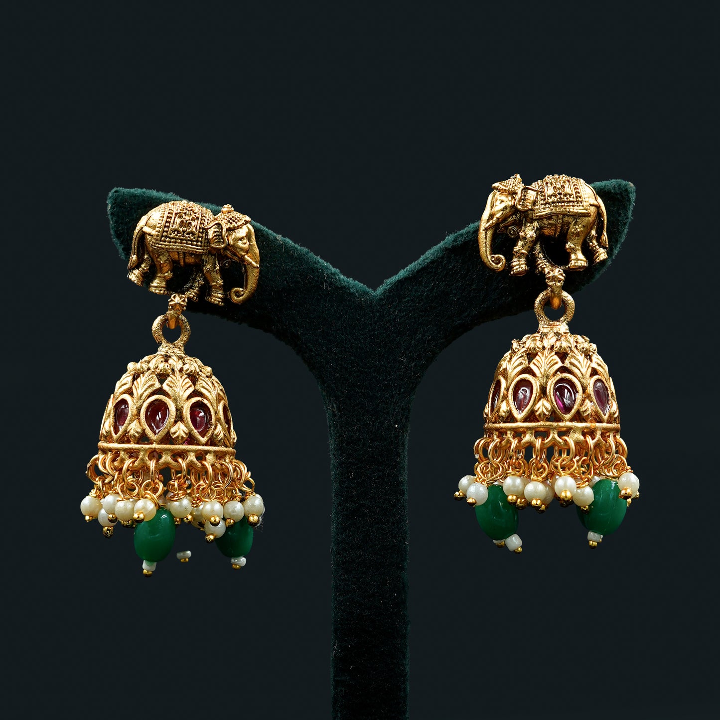 Gajalakshmi Nakshi Temple Haaram Set (PD14N2)
