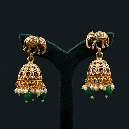 Gajalakshmi Nakshi Temple Haaram Set (PD14N2)