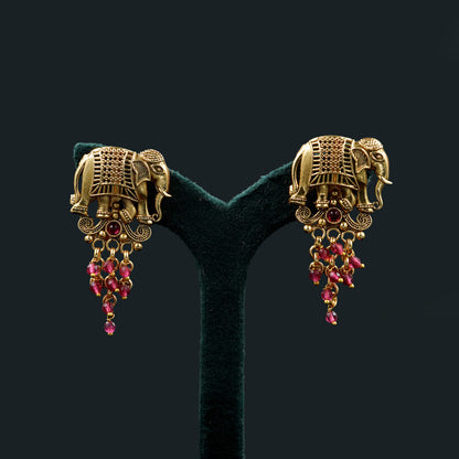 Gajamukha Lakshmi Necklace Set (PD4N1)