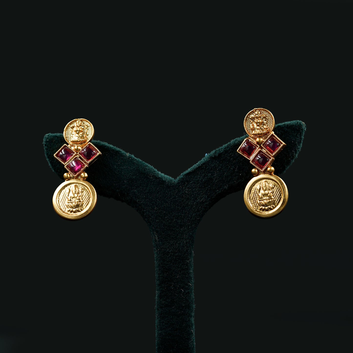 Dual Layer Lakshmi Coin Necklace Set (PJ15N)