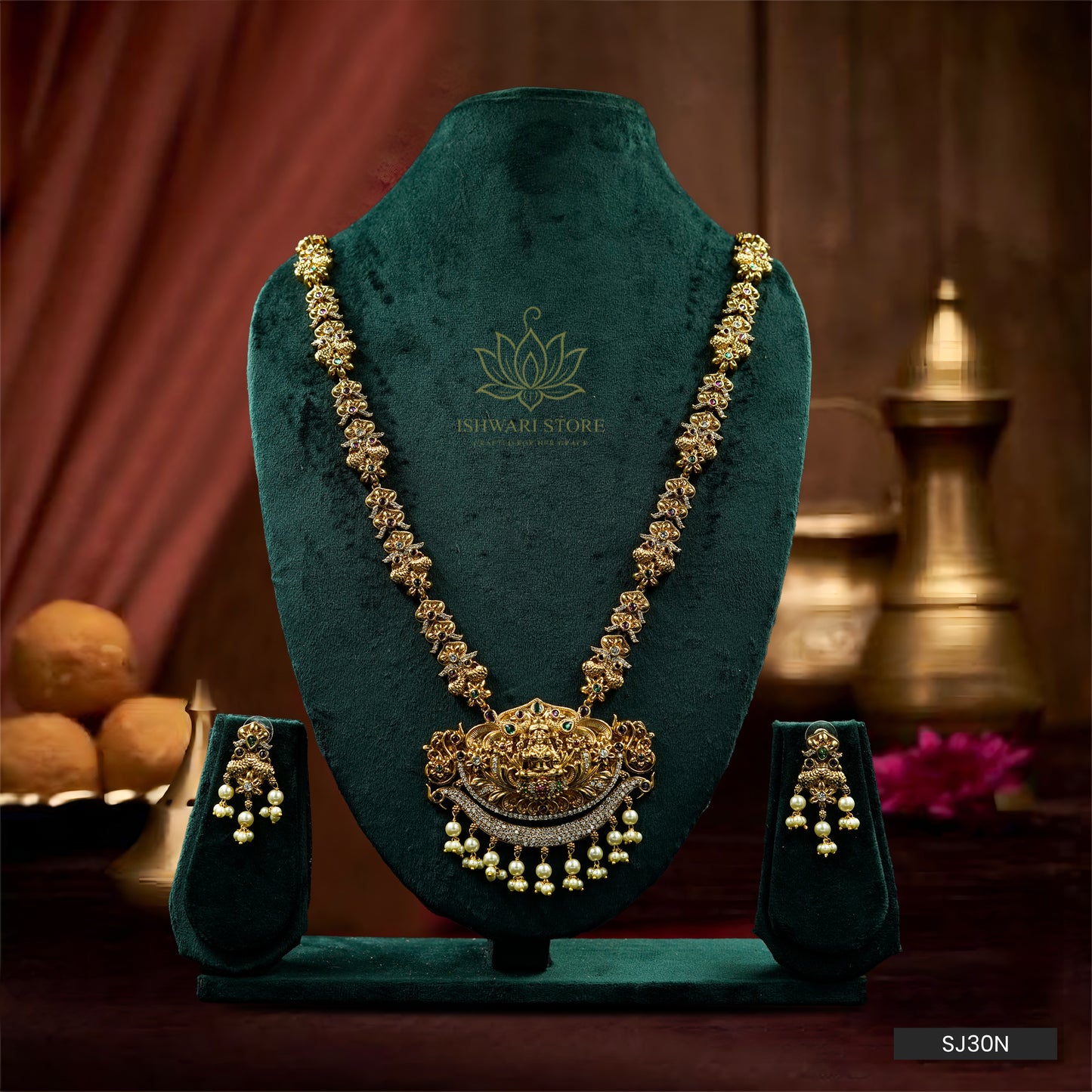 Temple Heritage Necklace Set (SJ30N)